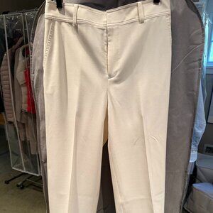Club Monaco winter white pants with coordinating belt